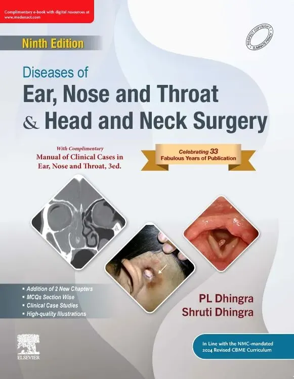 Dhingra ENT 9th Ed + Clinical Cases Set