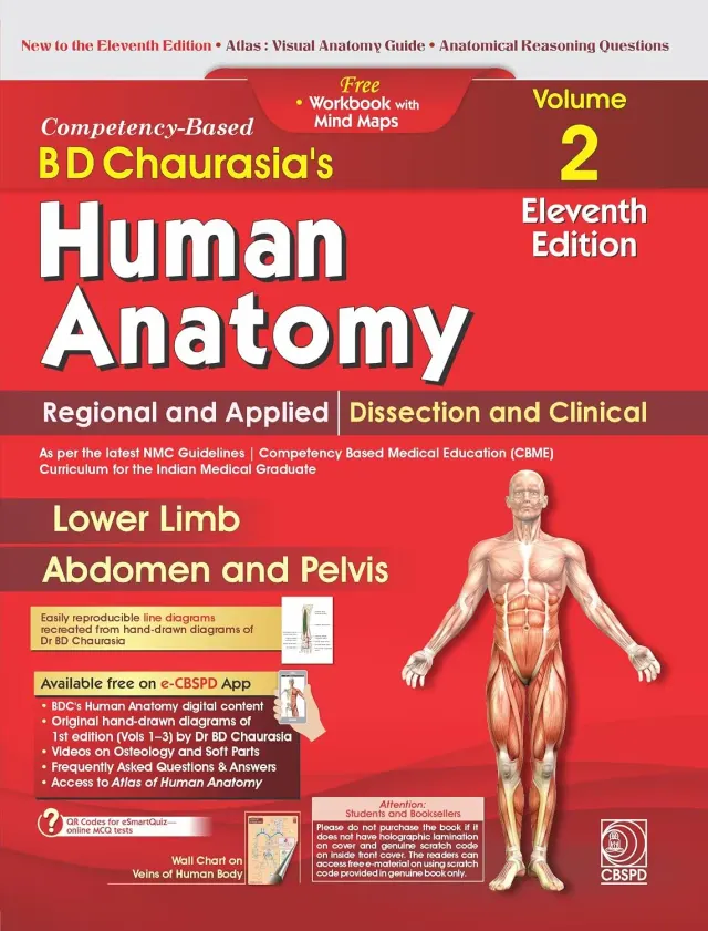BD Chaurasia Anatomy Vol 2, 11th Ed