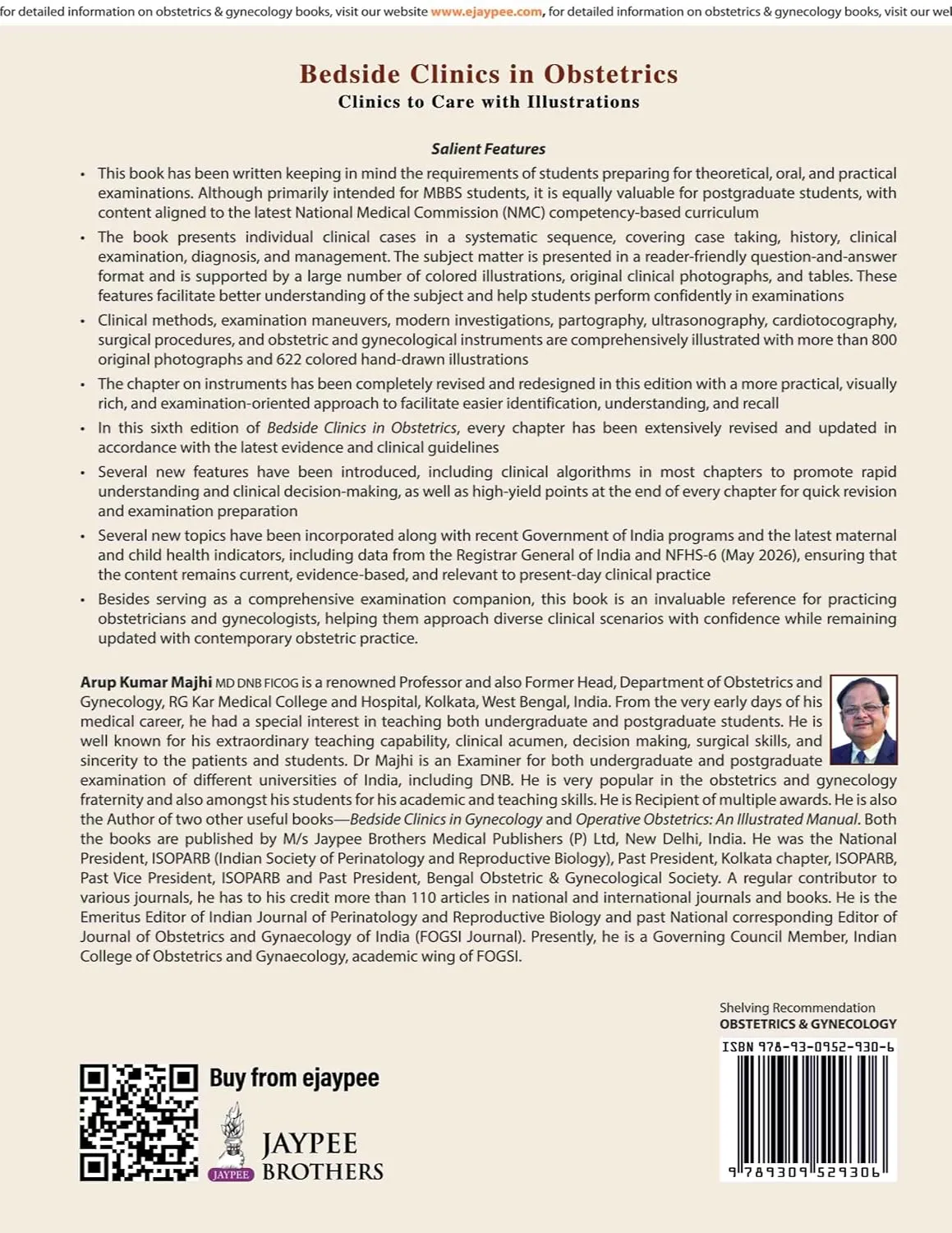 Majhi Bedside Clinics in Obstetrics, 6th Ed