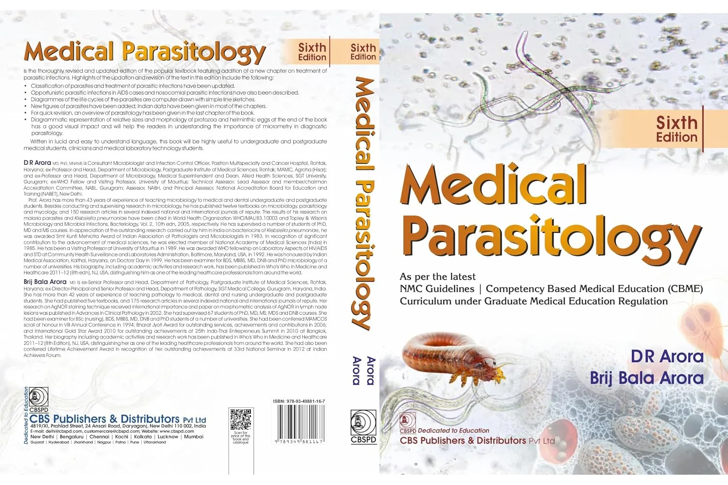 Arora Medical Parasitology, 6th Ed