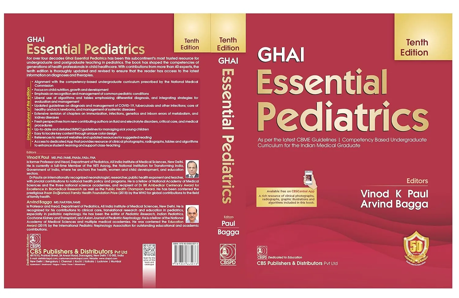 Ghai Essential Pediatrics, 10th Ed