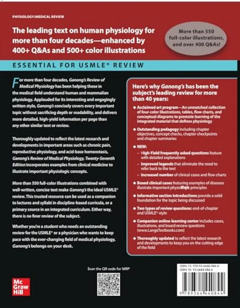 Ganong's Review of Physiology, 27th Ed