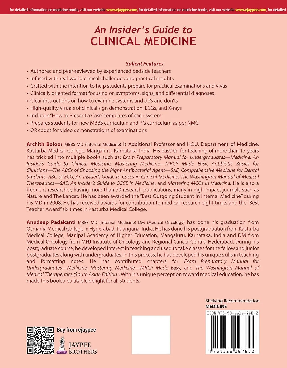 Boloor Insider's Guide to Clinical Medicine Part 1
